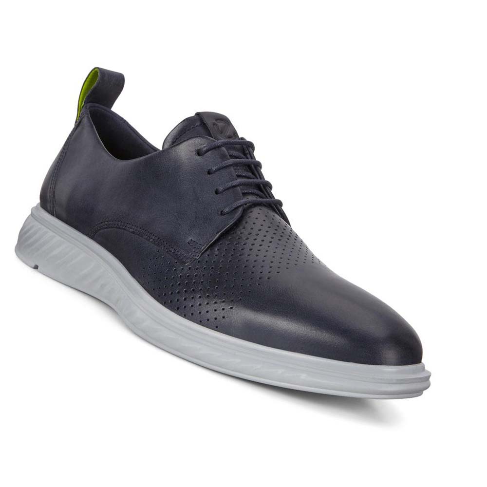 Férfi Ecco St.1 Hibrid Lite Plain-toe Derby Ruha Cipő Kék | HU 529RVD